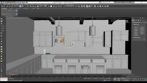 3Dsmax Tutorials, Learn 3D Modeling a Stylish Kitchen from Scratch in 3dsmax ( Part 6)