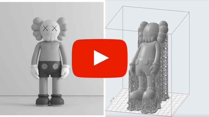 I 3D Printed a Louis Vuitton BearBrick (#shorts #broll) 