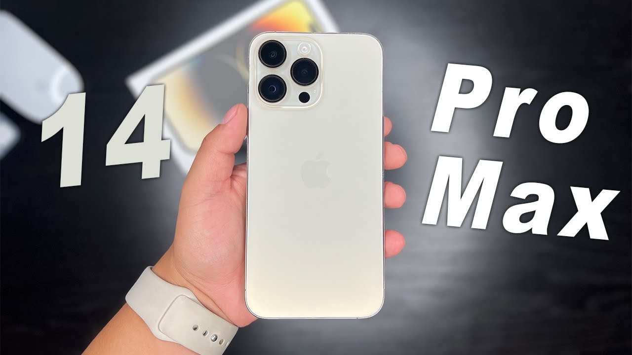Iphone 14 Pro Max Unboxing!! ** GOLD 512gb** - YouTube