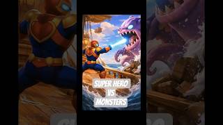 🦸♂️ SUPERHERO vs GIANT SEA MONSTERS! Pirate Ship Ka Epic Battle & Rescue! 🌈 Full Story