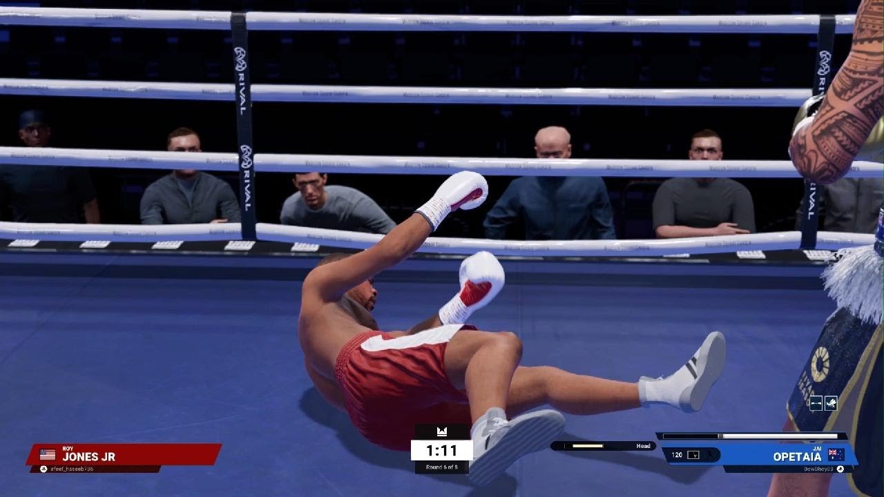 ROY JONES JR VS JAI OPETAIA | ONLINE UNDISPUTED PS5 | TOTAL DOMINATION ENDS IN THE 6TH ROUND