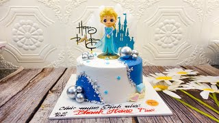 プリンセスドールでバースデーケーキを飾る| Decorate your birthday cake with a princess doll | Bánh sinh nhật với búp bê