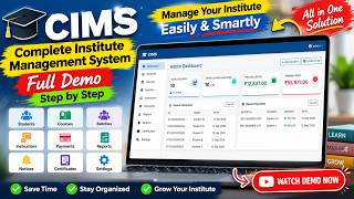 Complete Institute Management System (CIMS) | Full Software Demo | Student & Fees Management screenshot 4