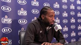 Kawhi Leonard On His Clutch Dunk \& Block On Kemba. “What do you want me to say?” HoopJab NBA