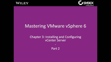 Vmware vSphere 6 - Chapter 03 - vCenter