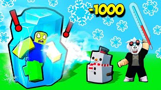 ЗАМОРОЗИЛ 000,000 НУБОВ В СИМУЛЯТОРЕ ЗАМОРОЗКИ ROBLOX Freeze Simulator, 1.