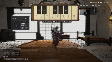 FFXIV online bard performance - FFVII Aerith