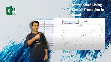 How to Interpolate Using Linear Trendline in Excel