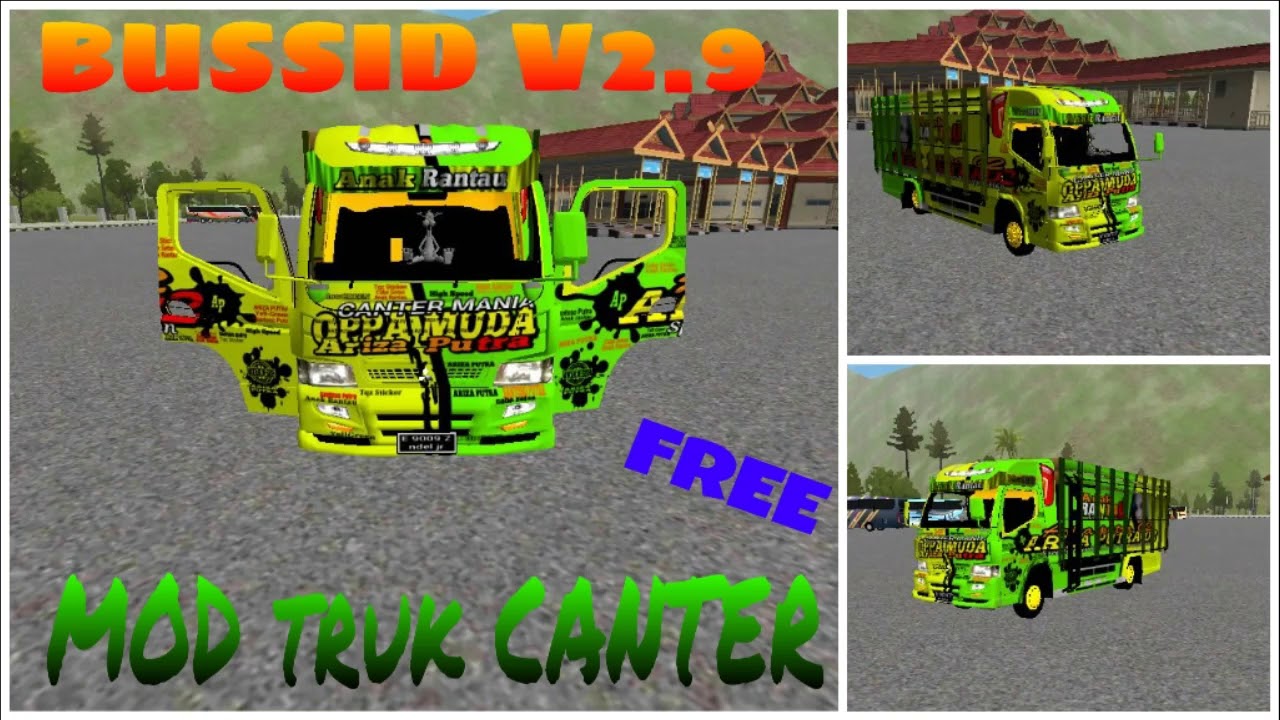 Bussid V2 9 Mod  truk  CANTER  YouTube