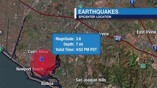 Earthquake shakes Orange County near Newport Beach