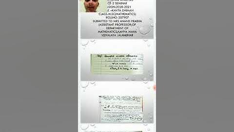 Bounded Linear Operator