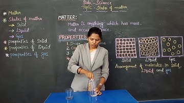 states of matter for class 6th