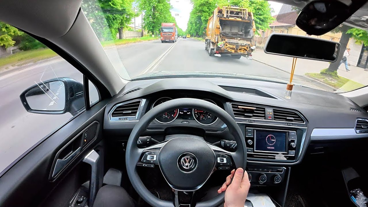 After a hard day – driving in the city POV to relax