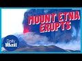 Mount Etna volcano erupts sending seven mile ash cloud shooting into the air