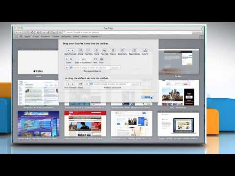 How to customize Safari  toolbar in Mac