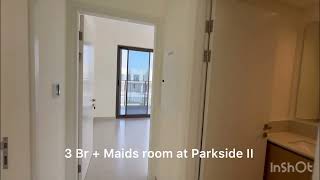 3 br plus maids room at Parkside 2 Emaar South DUBAI UAE