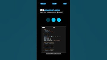 Animated Loader with HTML & CSS 🌀 | MZCode01 #coding #css #html #coding #css3 #hindi