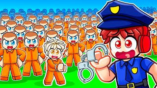 Arresting 1,597,371 Prisoners in Roblox Prison Tycoon!