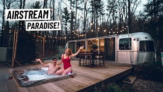 We Stayed in a VINTAGE AIRSTREAM CAMPER! + Exploring Hudson Valley, New York!