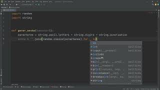 457 Criando o gerador de senhas aleatórias em Python