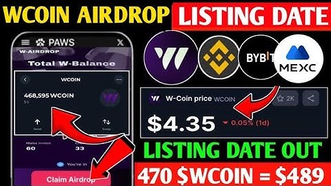 WCoin Finally Announced Listing Date | Wcoin Airdrop New Update | W-Coin Price Prediction Withdrawal