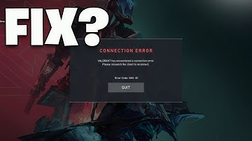"VALORANT has encountered a connection error. Please relaunch the client to reconnect" FIX🎮🔥