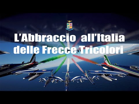 L'abbraccio all'Italia delle Frecce Tricolori