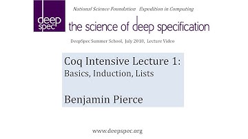 Coq Intensive Lecture 1 (2018)