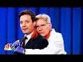 Harrison ford pierces jimmy fallons ear late night with jimmy fallon
