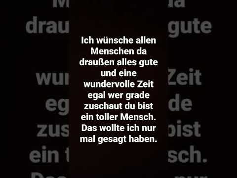 Ich wünsche allen
