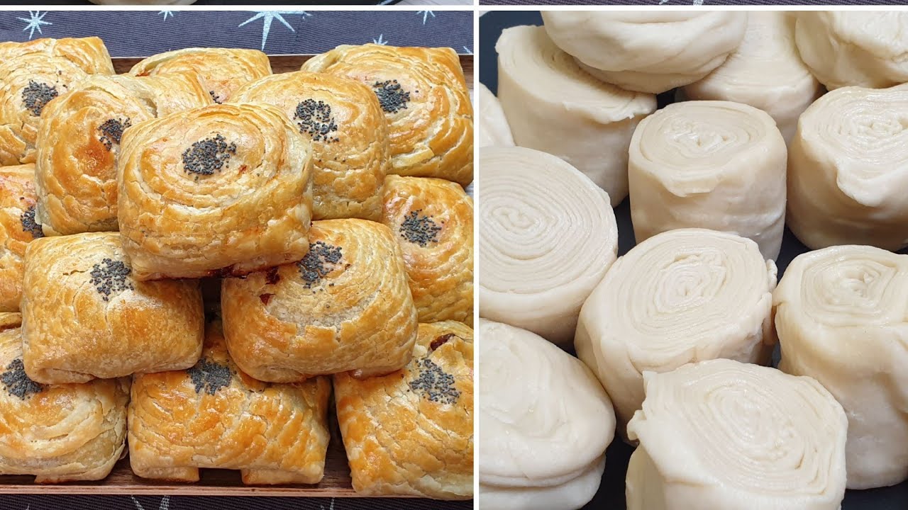 Слоёная Узбекская Самса☆Uzbek somsa☆Qatlama O'zbek somsa - YouTube