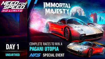 Day 1  (Unearthed) Pagani Utopia Special Event | NFS No Limits