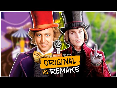 WILLY WONKA y LA FABRICA DE CHOCOLATES - 1971 vs 2005