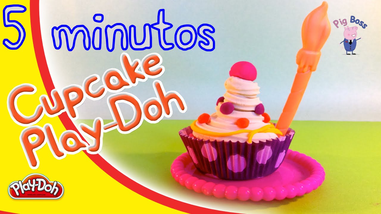 Play Doh Cupcake de massinha de modelar em 5 minutos YouTube Play Doh Cupcake de massinha de modelar em 5 minutos YouTube