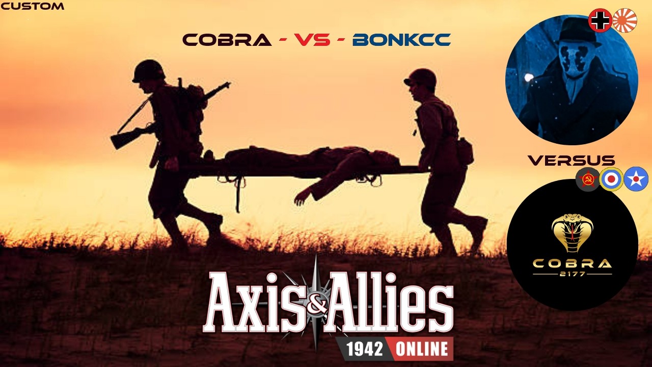 Axis and Allies 1942 Online: Cobra versus BONKCC #gameplay #axisandallies #beamdog