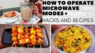 How To Operate Microwave Modes With  Recipes & Hacks for easy and quick cooking।Recipes and Hacks।