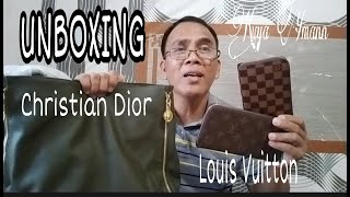 CHRISTIAN DIOR BAG AND LOUIS VUITTON WALLET UNBOXING #16| Kuya Ymann