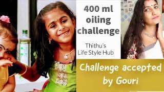 Oil Challenge accepted by Gouri