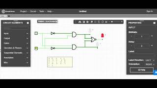 Designing of Truth table of digital circuit using Circuitverse