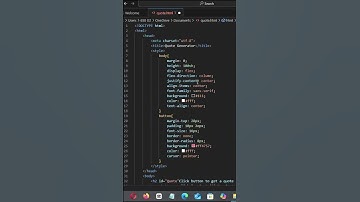 💡 Amazing Quote Generator | Motivational HTML JavaScript Project 🚀 | Coding for Beginners | QUOTE