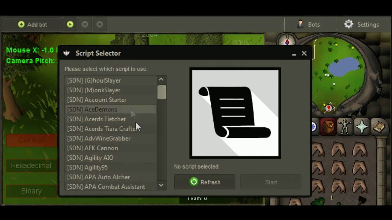 runescape 2007 range guild bot