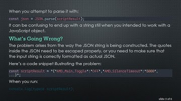 JSON.parse() Returning a String? Here