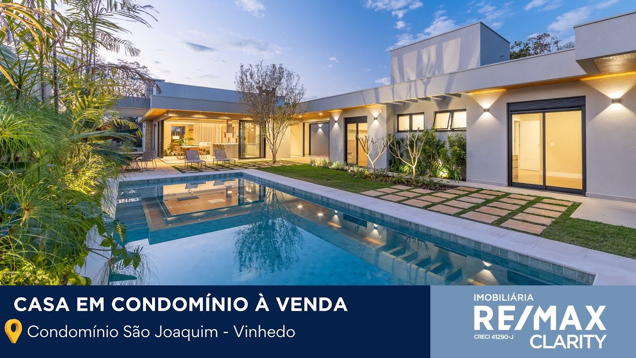 Casa à venda Moderna e Mobiliada no Condomínio São Joaquim – Vinhedo/SP Pronta para Morar!