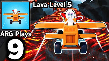 Fly Challenge - Build A Plane Lava Level Gameplay Walkthrough Part 9