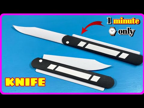 How To Make A Paper Folding Knife How To Make A Folding Knife With Paper Paperknife Mhcrafting 