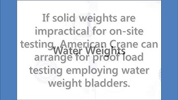 Proof Load Testing & Certification | American Crane