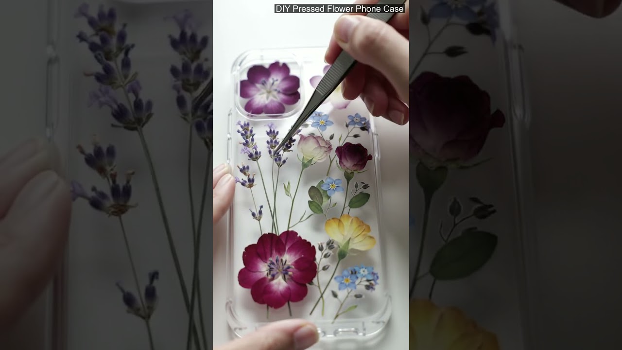 DIY Pressed Flower Phone Case
