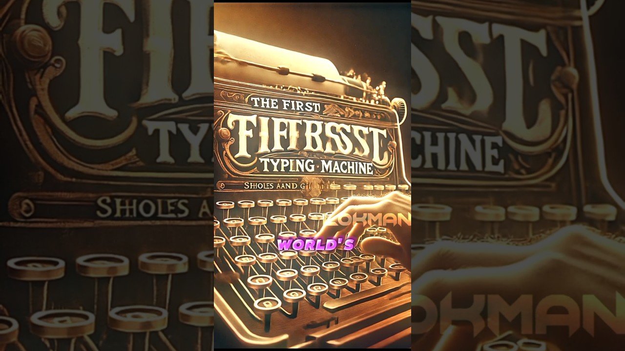 "World's First Typing Machine: The Start of QWERTY!"