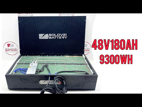 Акумулятор 48 в 180ач 8,6kW/h для ДБЖ сонячних станцій, накопичення енергії безперебійного живлення тощо, видео 4