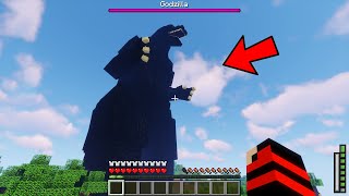 Mega GODZILLA Attacked My Village In Minecraft... screenshot 4